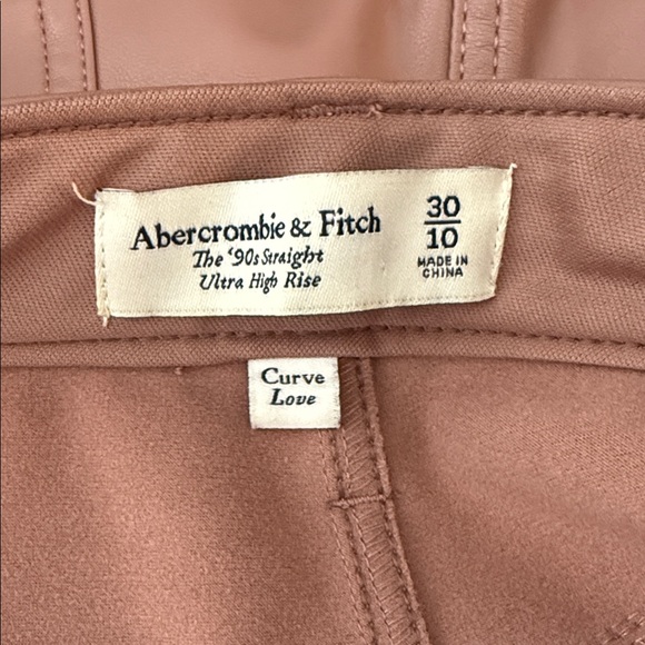Abercrombie & Fitch Curve Love The 90s Straight Ultra High Rise Pants Size 30 - Picture 10 of 11
